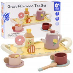 CLASSIC WORLD Drewniany Zestaw do Herbaty i Deserów