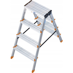 Drabina aluminiowa Krause 2x4 ze stopniami Dopplo
