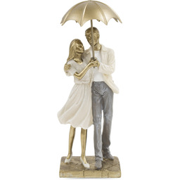 Figurka dekoracyjna para pod parasolem 27,5x10,5 122309