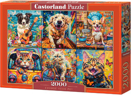 Puzzle 2000 el. Wybierz swojego zwierzaka