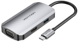 Vention Stacja dokująca USB-C do HDMI, VGA, USB