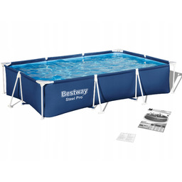 Basen Stelażowy Ogrodowy Rodzinny Do Ogrodu 300x201x66cm Bestway