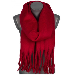 Szalik damski zimowy szal ciepły dred z frędzlami