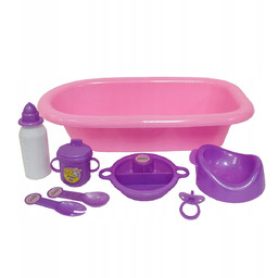 Wanna wanienka dla lalki 39 cm akcesoria butelka