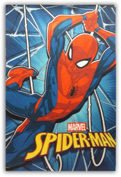 Koc Kocyk Dziecięcy 100X140 Spiderman Niebieski