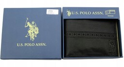 Portfel męski skórzany poziomy Skóra U.S. Polo Assn.