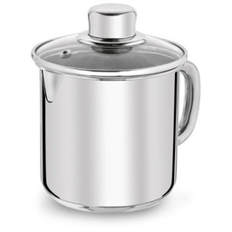 TADAR Garnek do mleka z pokrywką stalowy Bahama