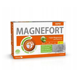 MAGNEFORT Rapid Potrójny Magnez Witamina B6 30 ampułek