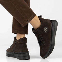 Sneakersy za kostkę - FILIPPO DBT4215/26 BRĄZOWE