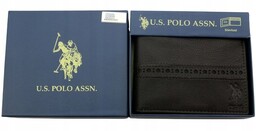 50 U.S. Polo Assn. Portfel ORYGINAŁ skóra ABPE7031AZ