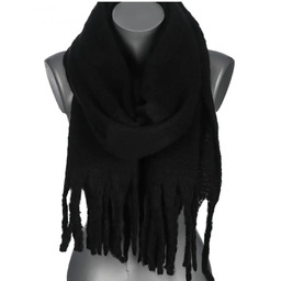 Szalik damski zimowy szal ciepły dred z frędzlami