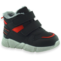 Buty zimowe sportowe dziecięce Wojtyłko 24127 Czarne