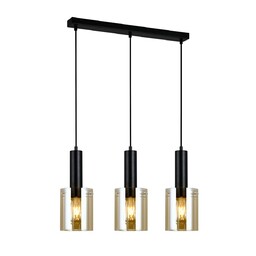 Sardo III czarny - Italux - lampa wisząca