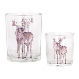 Szklane Lampiony Na Tealight w Jelenie A 2