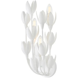 Quintiesse Naścienna lampa do przedpokoju Flora QN-FLORA-3W-WHT kwiaty