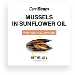 GymBeam Małże w oleju słonecznikowym o wędzonym aromacie