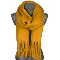 Szalik damski zimowy szal ciepły dred z frędzlami