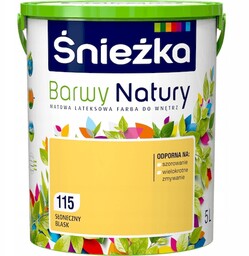 Farba do ścian Barwy Natury 5l 115 Słoneczny