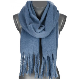 Szalik damski zimowy szal ciepły dred z frędzlami