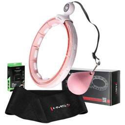 ZESTAW HULA HOP MAGNETYCZNY PINK HHM15 Z LICZNIKIEM