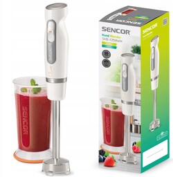 Blender ręczny smoothie Mocny 800W Turbo biały Sencor