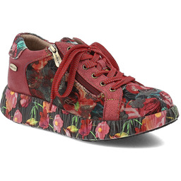 Laura Vita Czerwone Sneakersy Stylowe Obuwie Damskie
