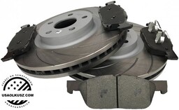 Przednie klocki + NACINANE tarcze hamulcowe 316mm Ford