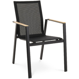 Krzesło ogrodowe Buti - Czarne