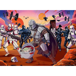 Puzzle dla dzieci 2D: Mandalorian 200 elementów