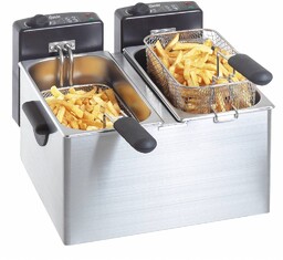 Bartscher Frytownica elektryczna 2-komorowa nastawna 4 L, 4,4