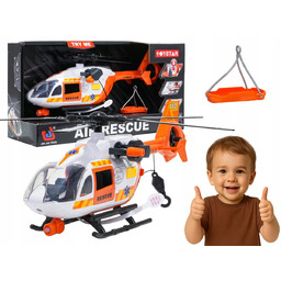 interaktywny HELIKOPTER RATUNKOWY zabawka dla dzieci 1:14 światła
