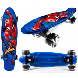 Deskorolka Deska Fiszka Mocna 55cm Spiderman Pająk Marvel