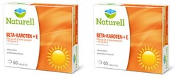 Zestaw NATURELL Beta-karoten + E, 2x60tabl.