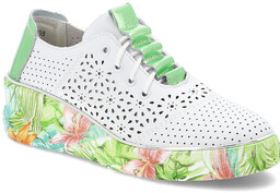 Artiker Białe Sneakersy Stylowe Ażurowe Obuwie Damskie