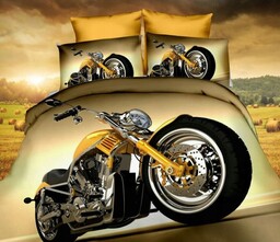 Pościel 3D Motor Harley 160X200 wzór zgodny