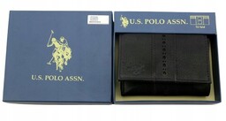 Portfel męski skórzany pionowy Skóra U.S. Polo Assn.