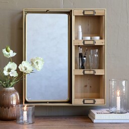 Lustro Loft z Półkami Chic Antique