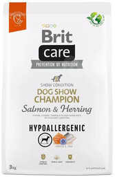Brit care dog hypoallergenic dog show champion, 3kg