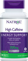 Natrol High Caffeine 100 Tablets