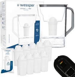 Dzbanek filtrujący wodę Wessper D3 Slim FutureFlow Led