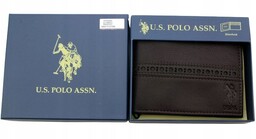 Portfel męski skórzany U.S. Polo Assn. skóra Poziomy