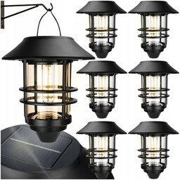 6x Latarnia Led Solarna Ogrodowa Mocowana Na Ścianę