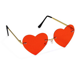 Okulary Serduszka czerwone - 1 szt.