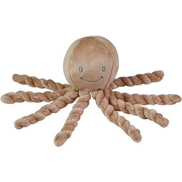 Nattou Lapidou przytulanka ośmiornica, mokka