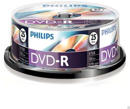 Philips Półfabrykaty DVD-R (4,7 GB danych/120 minut wideo,
