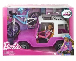LALKA BARBIE MADE TO MOVE + AUTO JEEP