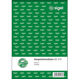 Sigel GE515 notatki do rozmów, format A5, 50