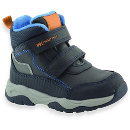 Ocieplane buty chłopięce za kostkę na rzep Wojtyłko