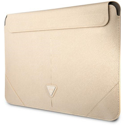 Pokrowiec trójkąt Etui na notebooka 16 beżowy Guess