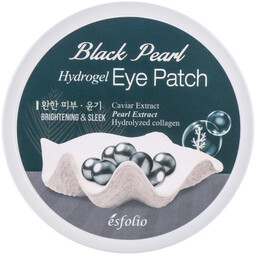 Esfolio Black pearl hydrogel eye patch hydrożelowe płatki